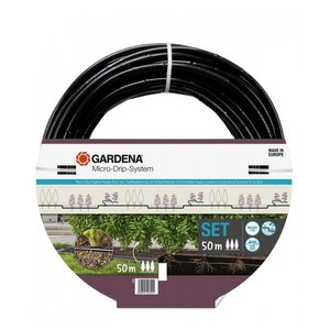 Комплект поливу Gardena Micro-Drip-System для рядного поливу 50 м, 1.6 л/год фото 1