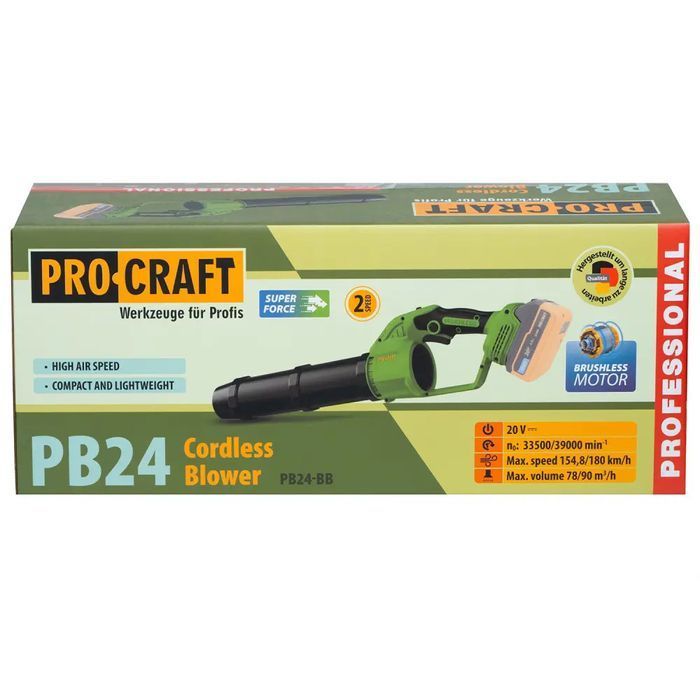 Аккумуляторная воздуходувка Procraft PB24 (без АКБ и зу) фото 14