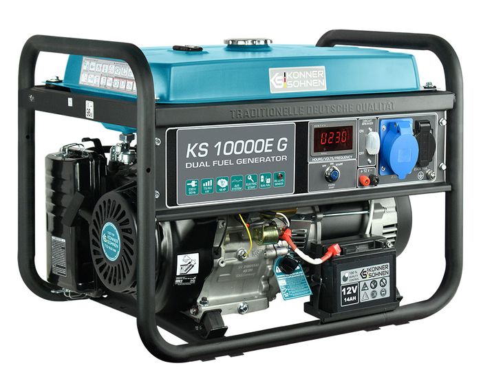 Двопаливний генератор Könner & Söhnen KS 10000E G фото 3