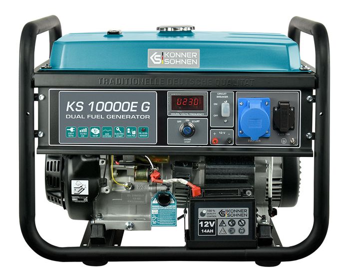 Двопаливний генератор Könner & Söhnen KS 10000E G фото 1