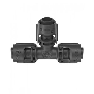 Соединитель Т-образный Gardena Micro-Drip-System Quick & Easy для шлангов 13 мм, 2 шт (13201-20) фото 1