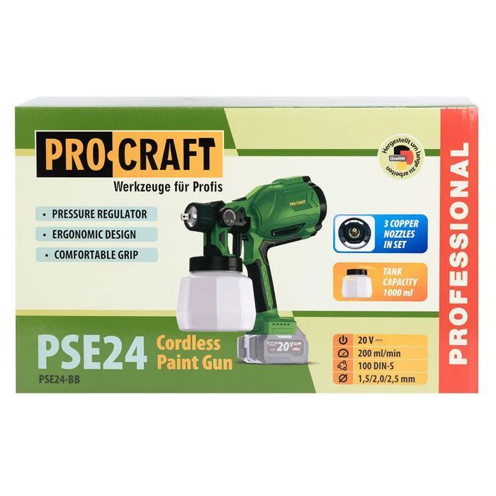 Аккумуляторный краскопульт Procraft PSE24 (без акб и зу) фото 19