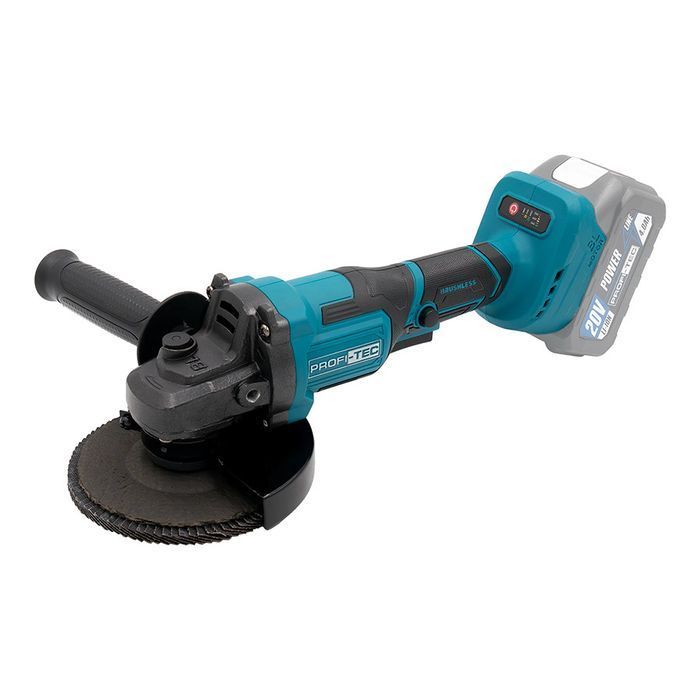 Аккумуляторная угловая шлифовальная машина PROFI-TEC PGA202 POWERLine фото 2