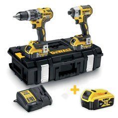 Набор из двух инструментов бесщеточных DeWALT DCK266P2+DCB184 фото 1