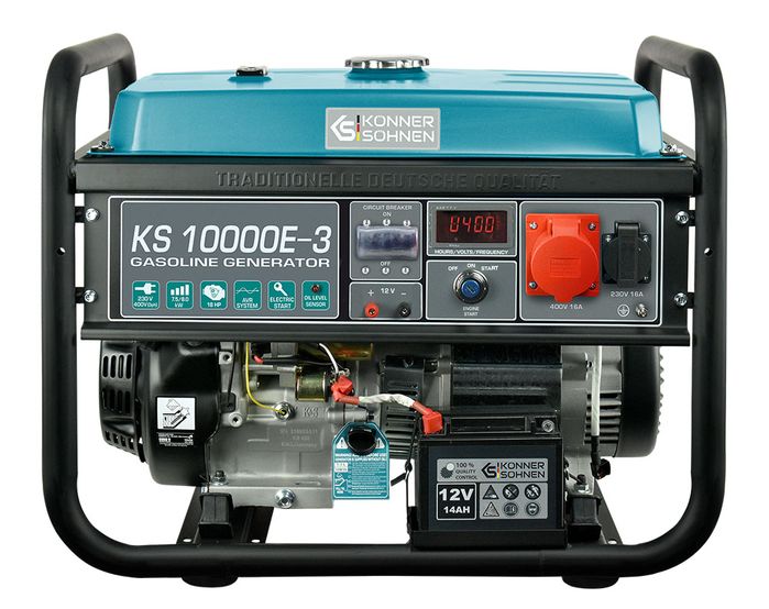 Бензиновий генератор Könner & Söhnen KS 10000E-3 фото 1