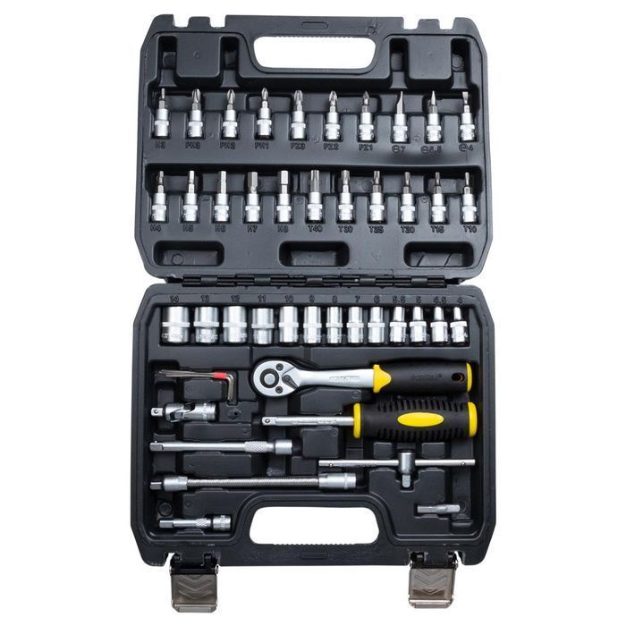 Набор насадок торцевых и бит Sigma 1/4" 46 шт CrV (6003511) фото 3
