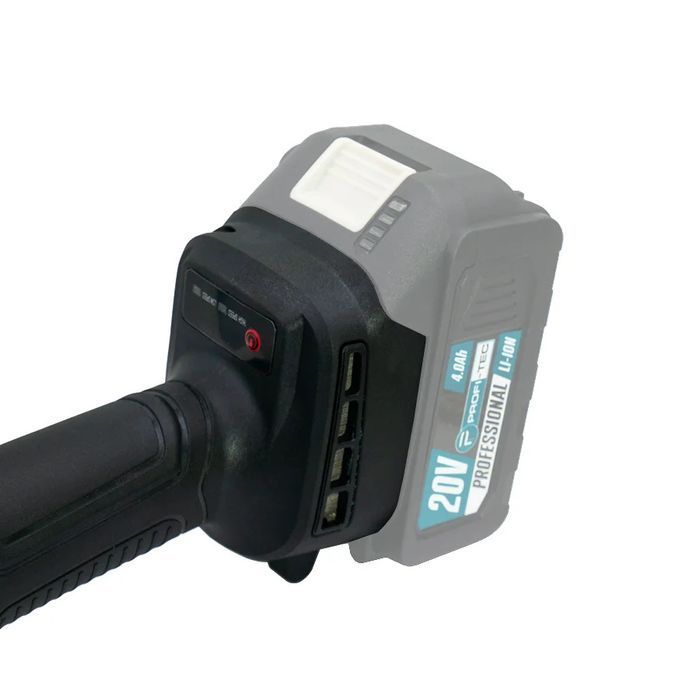 Аккумуляторная угловая шлифовальная машина PROFI-TEC DGA201BL POWERLine (без аккумулятора и зарядного устройства) фото 9